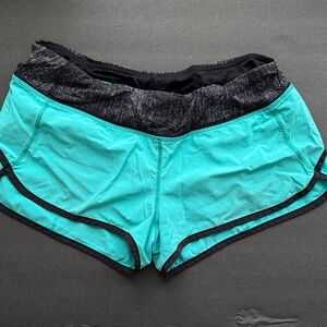 Lululemon Run: Speed Stretch Short Blue Tropics Size 8